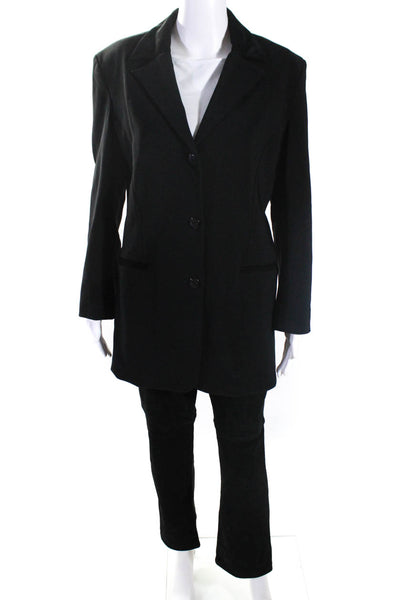 Equestrian Designs Women's Long Sleeves Lined Two Piece Pant Suit Black Size M