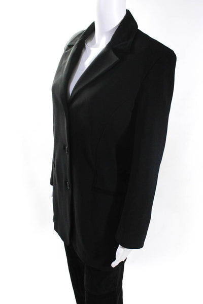 Equestrian Designs Women's Long Sleeves Lined Two Piece Pant Suit Black Size M