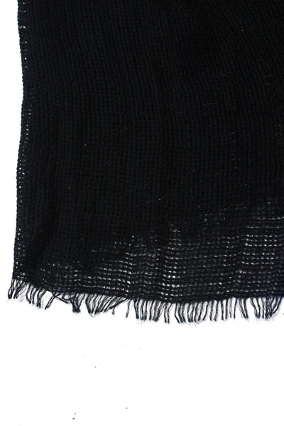 Zara Accessories Womens Light Weight Shawl Wrap Scarf Black Size Medium
