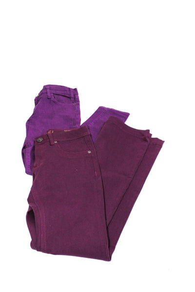 DL1961 Current/Elliott Womens Flare Skinny Jeans Pants Purple Size 27 Lot 2