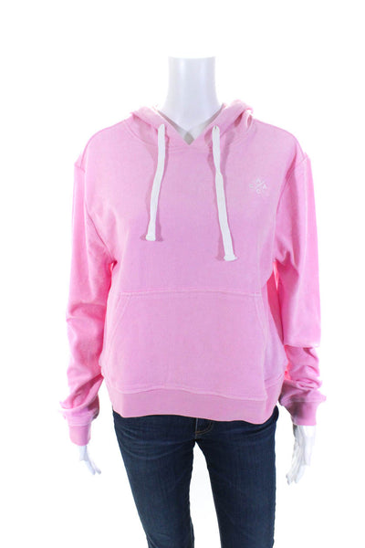 Sant And Abel Andy Cohen Womens Terry Hoodie Sweatshirt Pink Size Large
