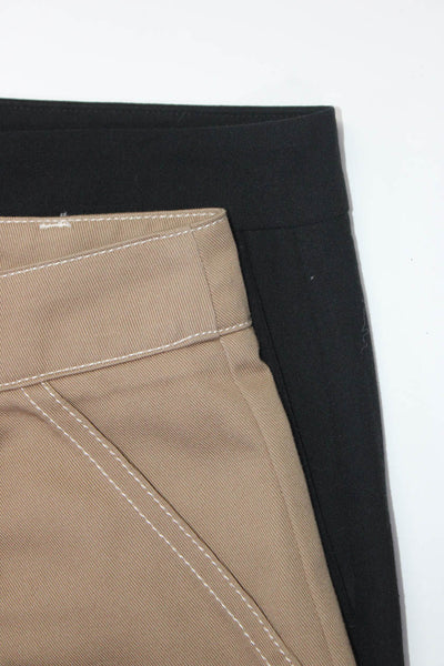 Zara Women's High Rise Contrast Stitching Tapered Trousers Beige Size S 4, Lot 2