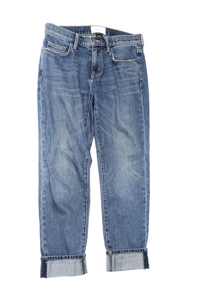 Rag & Bone Jean Current/Elliot Womens Raw Hem Skinny Jeans Blue Size 27 26 Lot 2