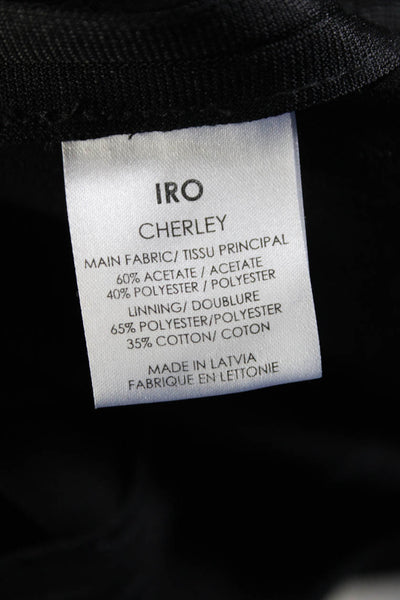 IRO Womens Round Neck Sleeveless Belted Tied Zipped Jumpsuit Black Size EUR40