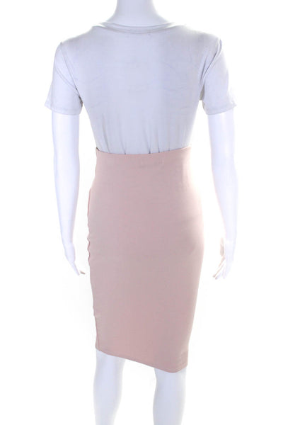 MISSGUIDED Womens Knee Length Pencil Skirts Beige Pink Size 4 Lot 2