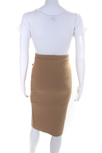 MISSGUIDED Womens Knee Length Pencil Skirts Beige Pink Size 4 Lot 2