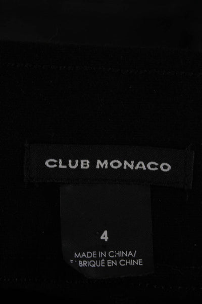 Club Monaco Womens Mid Rise Pull On Leggings Black Size 4