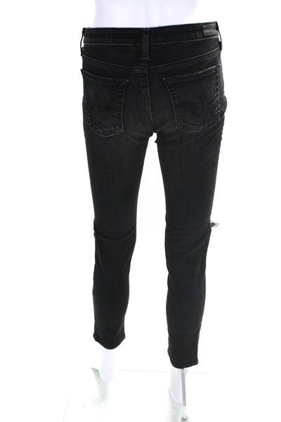 AG Adriano Goldschmied Womens The Legging Ankle Super Skinny Jeans Black Size 29