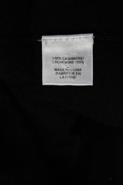 Vera Wang Womens Cashmere Buttoned V-Neck Long Sleeve Cardigan Black Size M