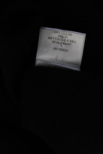 Vera Wang Womens Cashmere Buttoned V-Neck Long Sleeve Cardigan Black Size M