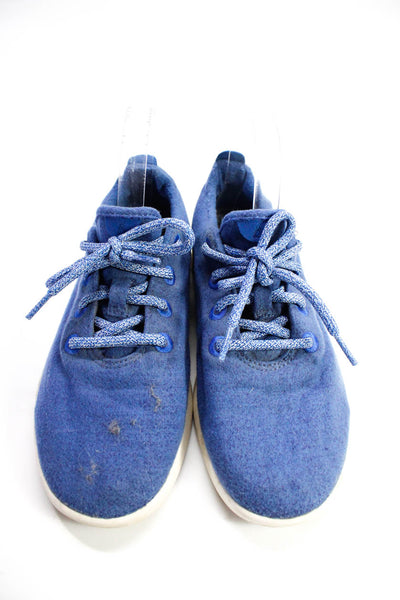Allbirds Womens Lace Up Low Top Wool Running Sneakers Blue Size 9