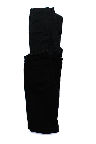 Frame Zara Womens Cotton Denim Skinny Cigarette Leg Jeans Black Size 27 6 Lot 2
