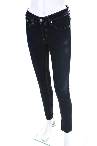 Rag & Bone Jean Womens Skinny Leg Jeans Coventry Blue Cotton Size 28