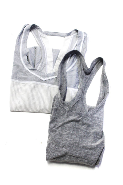 Lululemon Womens Gray Racerback Scoop Neck Sleeveless Tank Top Size 4 lot 2