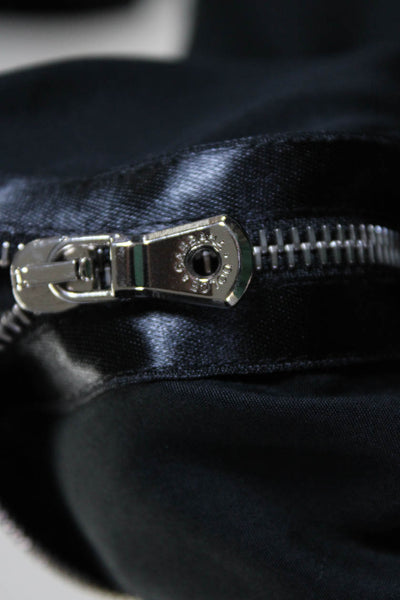 Dolce & Gabbana Womens Back Zip Scoop Neck Shift Dress Black Cotton Size IT 40