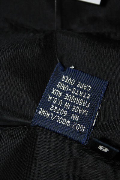 Burberry Women's Wool One Button Lined Blazer Jacket Gray Size 8