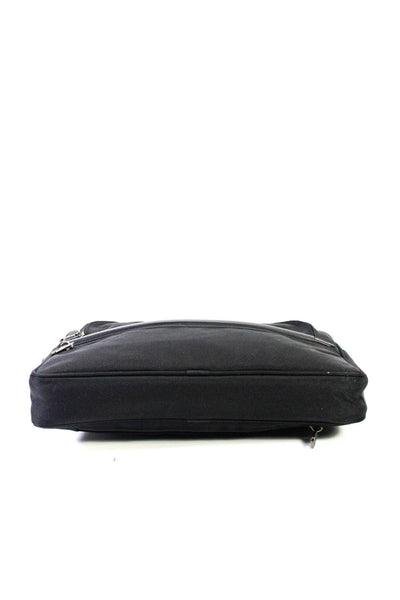 Tumi Mens Canvas Multi Pocket Padded Inside Zip Around Laptop Travel Bag Black