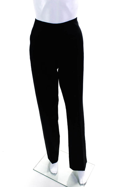 Ralph Lauren Black Label Womens Wool Darted Straight Dress Pants Black Size 6
