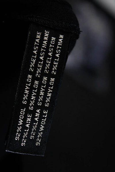 Ralph Lauren Black Label Womens Wool Darted Straight Dress Pants Black Size 6