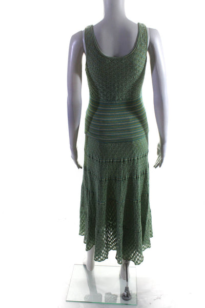 Nic + Zoe Women's Spaghetti Straps Tank Two Piece Set Green Size M Lot 2