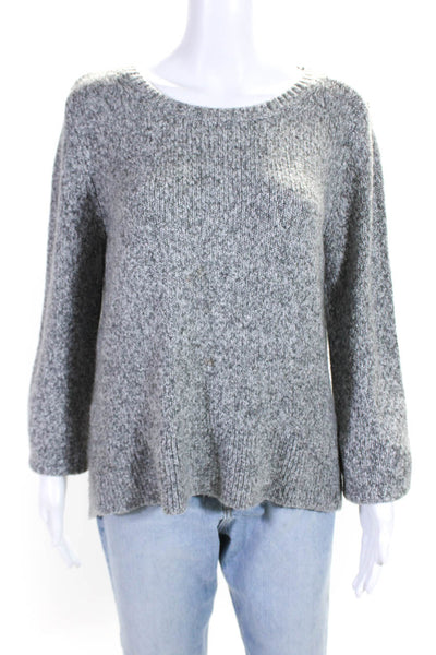 Lou & Grey Womens Pullover Long Sleeve Scoop Neck Sweatshirt Gray Size Large
