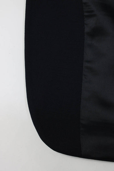 Michael Michael Kors Mens Navy Blue Wool Long Sleeve Blazer Size 44S