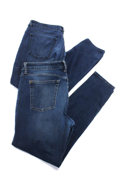 DL1961 Womens High Rise Dark Wash Skinny Jeans Blue Denim Size 32 Lot 2