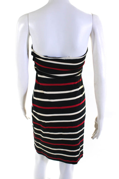 Searle Womens Striped Print Sleeveless Slip-On Bodycon Tube Dress Black Size 2