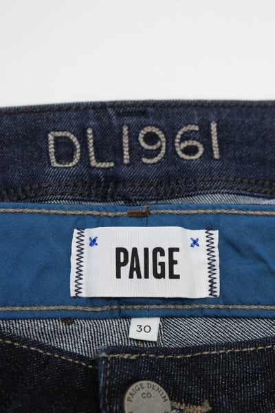 DL1961 Paige Womens Cindy Slim Skyline Boot Cut Jeans Blue Size 30 Lot 2