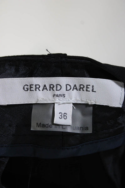 Gerard Darel Womens Mid Rise Skinny Leg Dress Trousers Black Size EUR 36