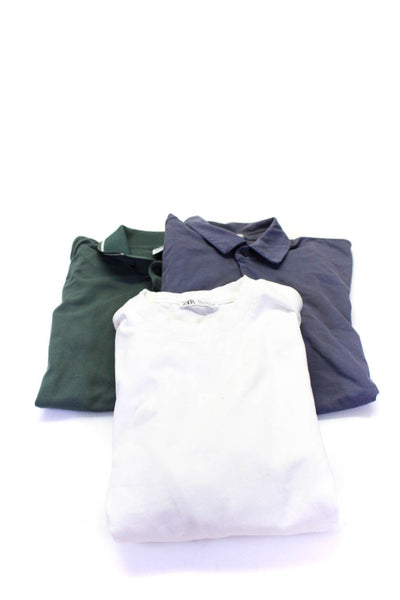 Standard James Perse Zara Mens Shirts Purple Green Black White Size 1 M L Lot 4