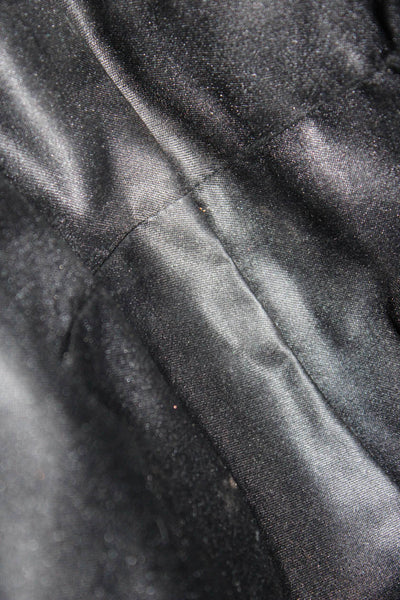 Coach Women's Leather Silver Tone Hardware Shoulder Bag Black Size S