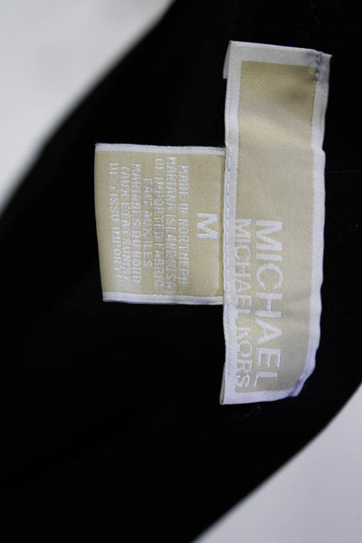 Michael Michael Kors Womens Asymmtrical A Line Skirt Black Size Medium