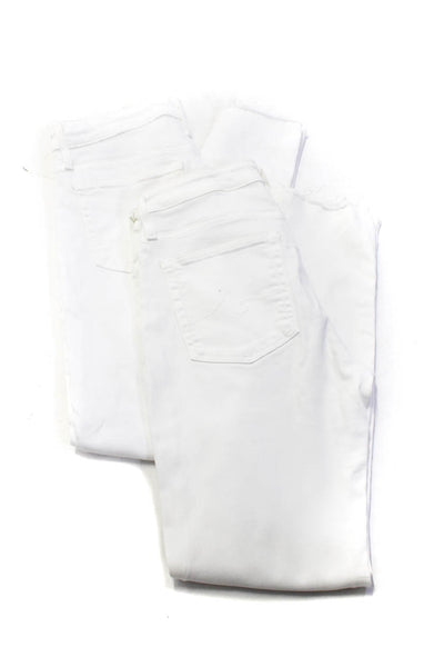 AG Adriano Goldschmied Womens Farrah High Rise Skinny Jeans White Size 27 Lot 2