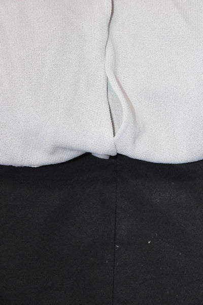 Zara Women's Cotton Long Sleeve V-Neck Shift Dress Black Size L M, Lot 2
