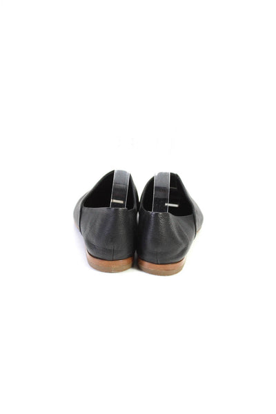 Vince Womens Leather Slide On Casual Loafers Black Size 6 Medium