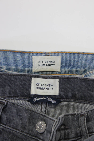 Citizens of Humanity Womens Blue Light Wash Charlotte Cropped Jeans Size 26 lot2