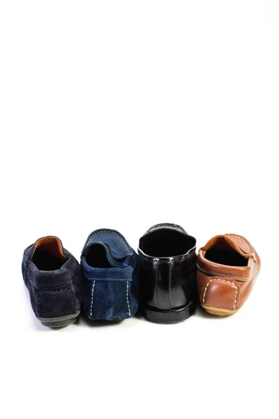 Rachel Zoe Crewcuts Boys Leather Slip On Loafers Black Size 2 3 30 32, Lot 4