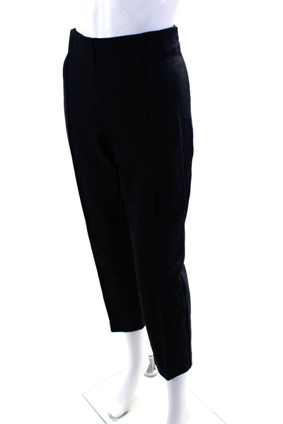 Lafayette 148 New York Womens Darted Zipped Tapered Leg Dress Pants Black Size 8