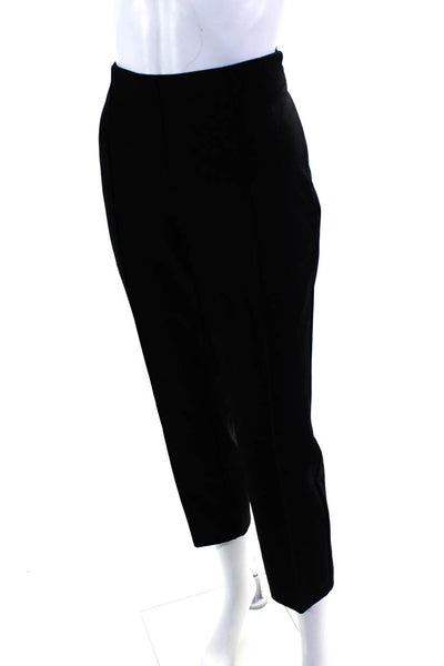 Lafayette 148 New York Womens Side Zip Darted Tapered Dress Pants Black Size 8