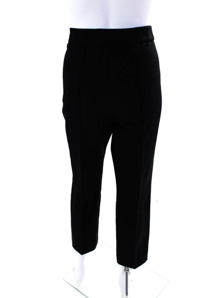 Lafayette 148 New York Womens Side Zip Darted Tapered Dress Pants Black Size 8