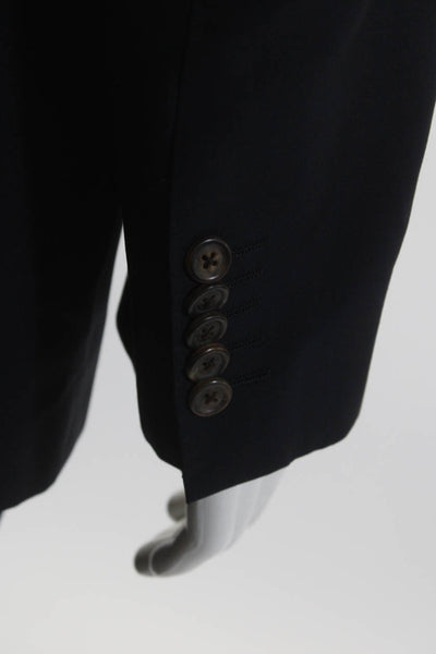 Paul Smith Mens Wool Buttoned Collared Blazer Pants Set Navy Size EUR42