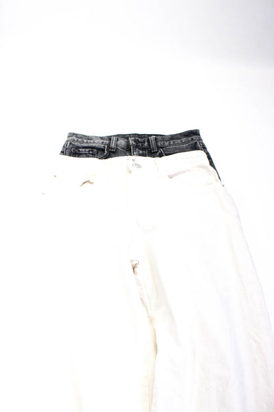 Rag & Bone Womens Straight Leg Jogger Jeans Black White Size 24 Extra Small Lot