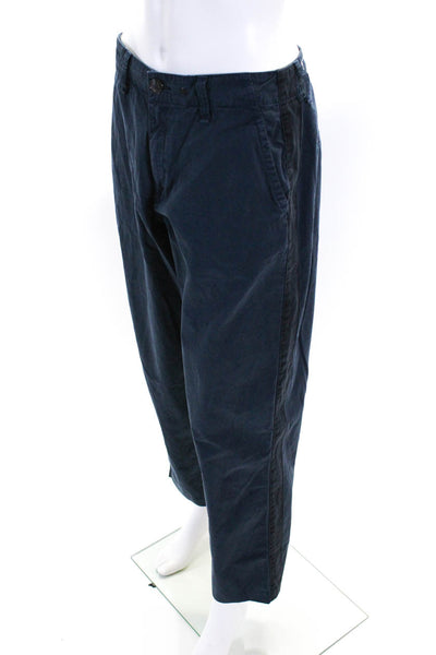 Rag & Bone Womens Mid Rise Straight Leg Chino Pants Navy Blue Size 26