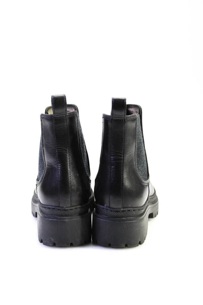 Brunello Cucinelli Womens Monili Bead Lug Sole Ankle Boots Black Leather Sz 37 7