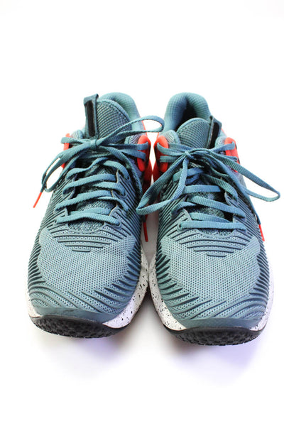 Under Armour Mens Colorblock Lace-Up Tied Round Toe Sneakers Blue Size 10