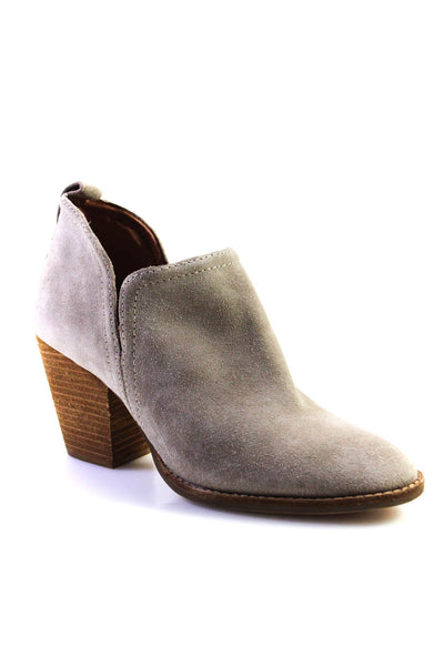 Jeffrey Campbell Womens Pull On Ankle Boots Gray Size 8