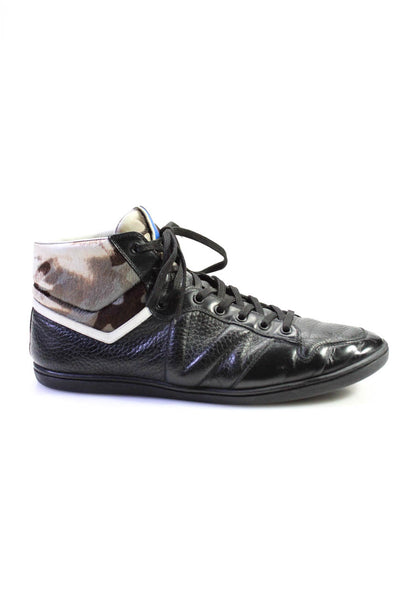 Louis Vuitton Womens Spitfire Leather High Top Lace Up Sneakers Black Size 37 7