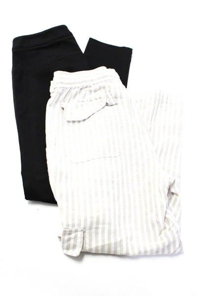 Sanctuary Vince Womens Striped Pleated Pants Black Beige White Medium 6 Lot 2