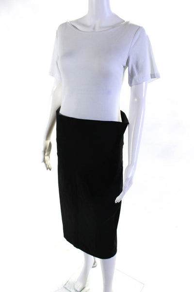 Bitte Kai Rand Womens Lightweight Knit Knee Length Pencil Skirt Black Size Large